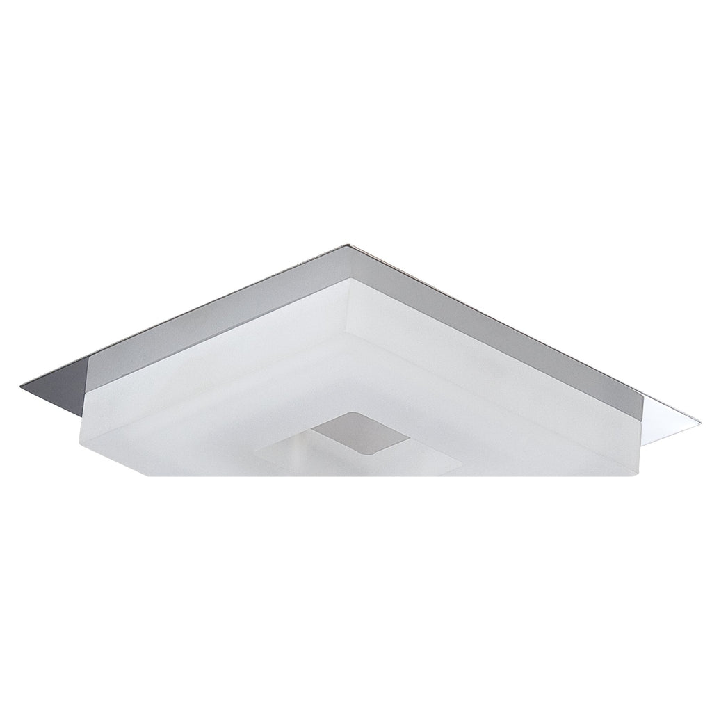 M8231/1 Marcel Recessed Down Light 6W LED Square Polished Chrome/Frosted Acrylic