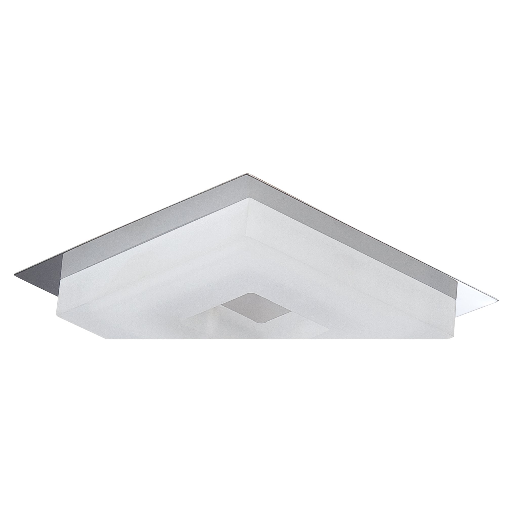 M8231/1 Marcel Recessed Down Light 6W LED Square Polished Chrome/Frosted Acrylic