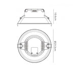 M6395 Medano Round 23.3cm LED Downlight 21W White