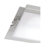 M8320/1 Melbourne Square Ceiling 15W LED Polished Chrome/Frosted White Glass