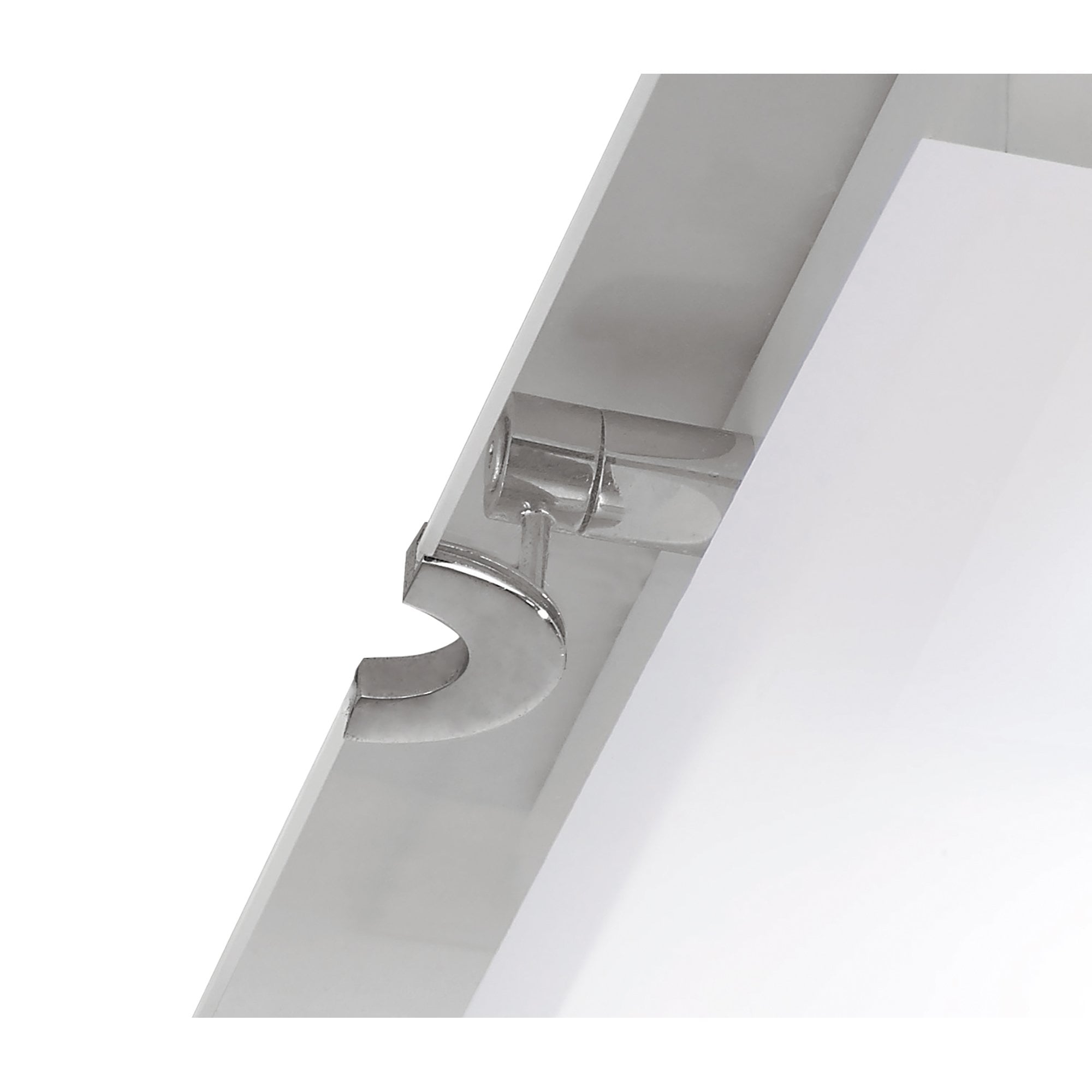 M8320/1 Melbourne Square Ceiling 15W LED Polished Chrome/Frosted White Glass