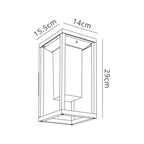 M7086 Meribel Outdoor Solar/Sensor Wall Lamp 2.2W LED Graphite (S)