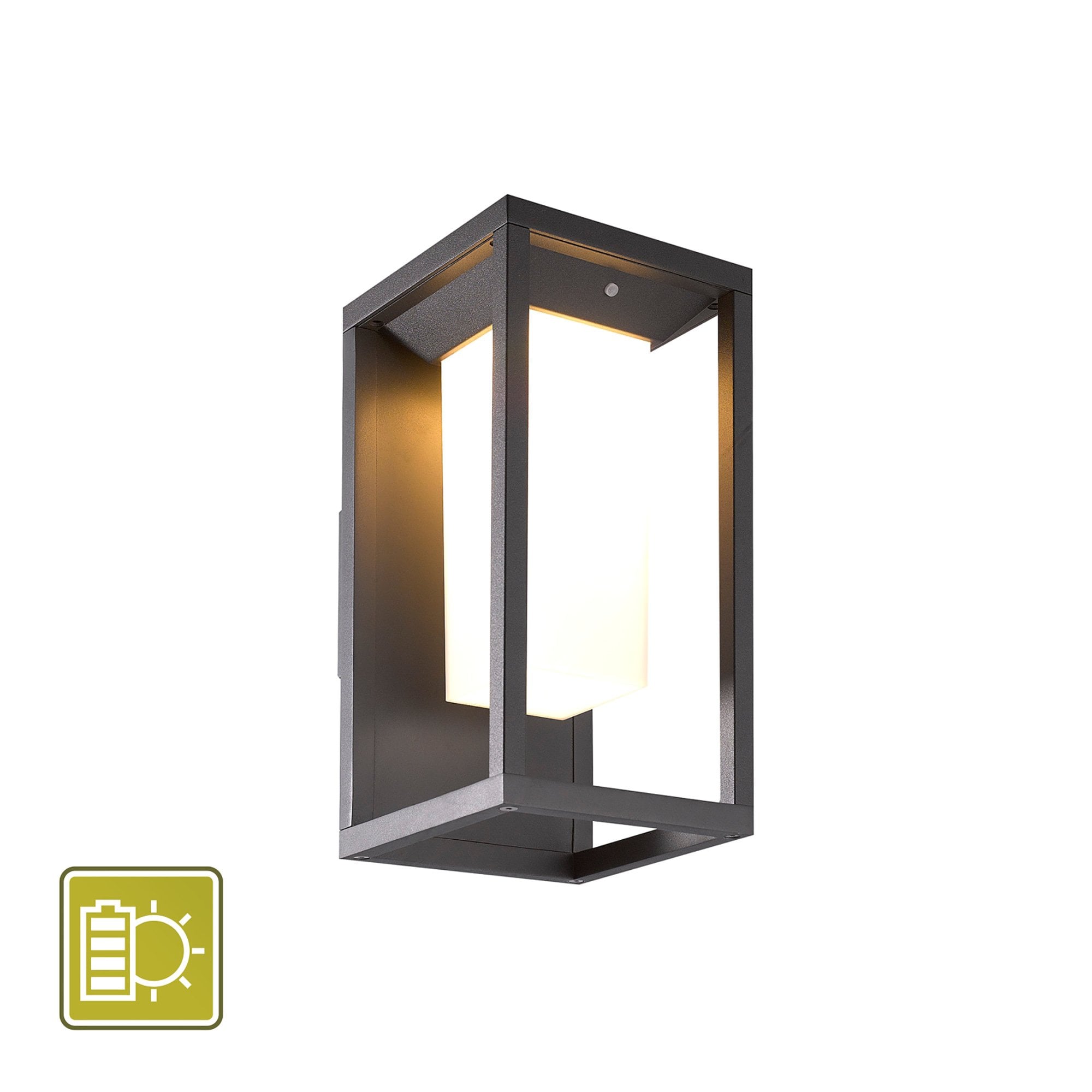 Meribel Outdoor Solarensor Wall  Lamp 2.2W LED Graphite