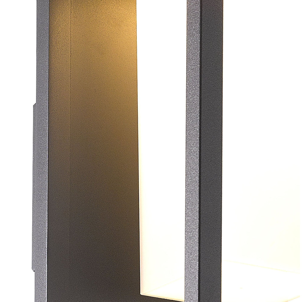 M7086 Meribel Outdoor Solar/Sensor Wall Lamp 2.2W LED Graphite (S)