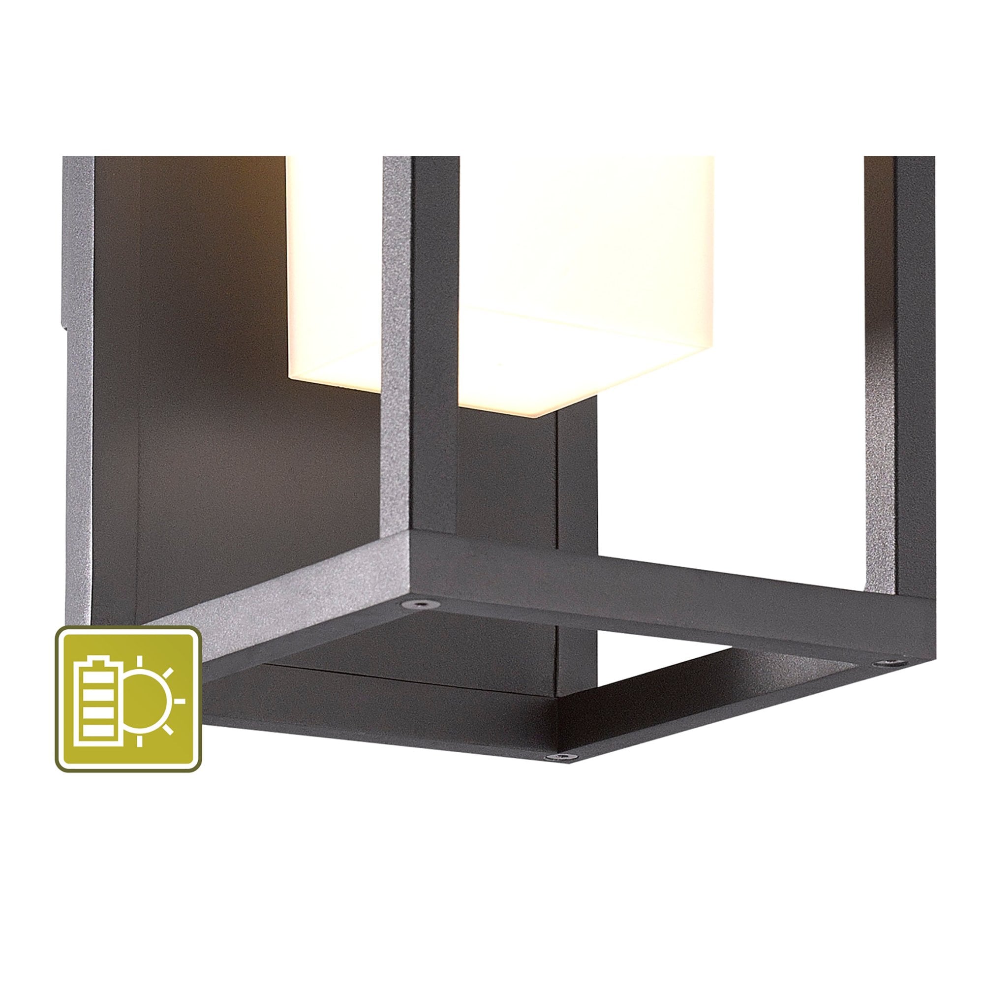 Meribel Outdoor Solarensor Wall  Lamp 2.2W LED Graphite