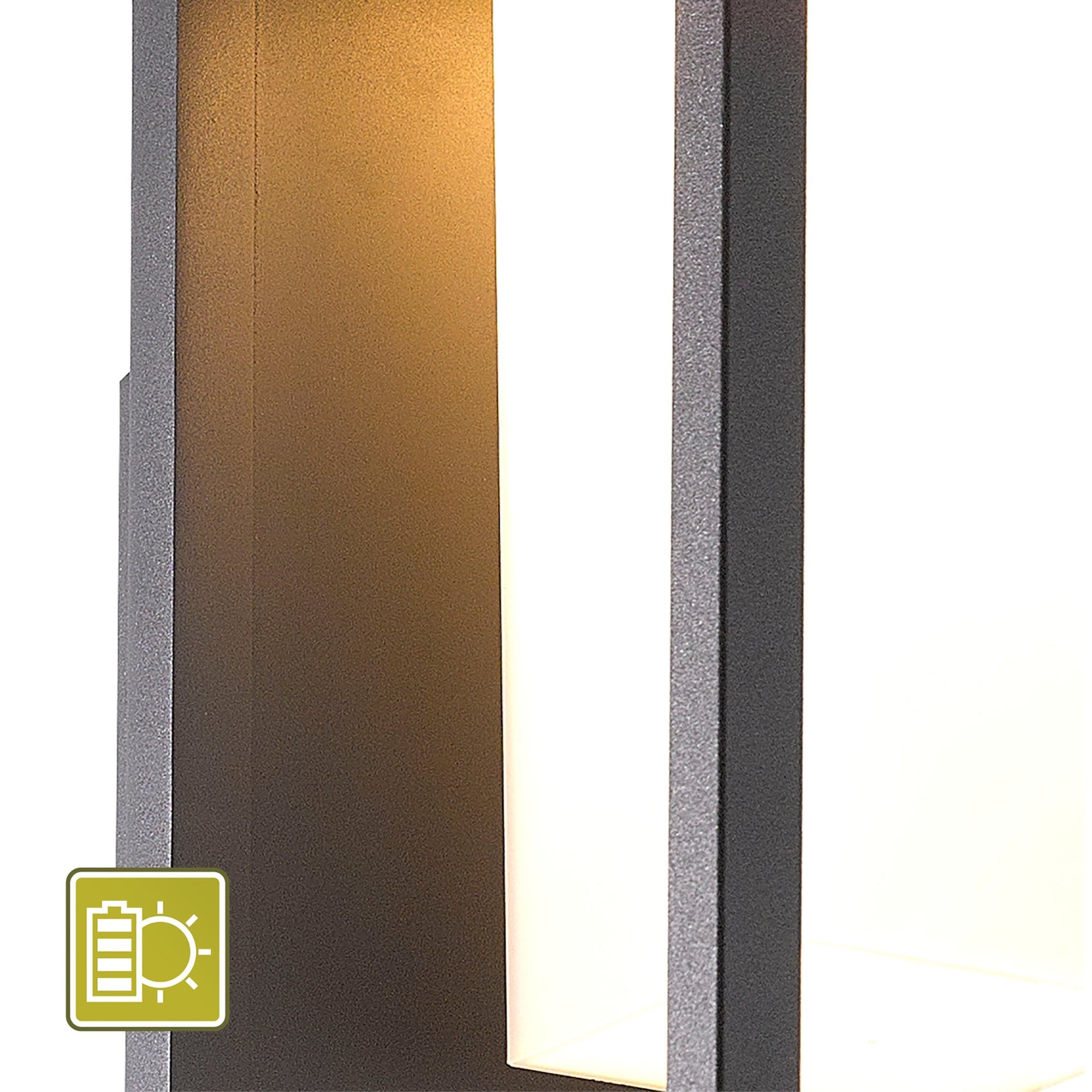 Meribel Outdoor Solarensor Wall  Lamp 2.2W LED Graphite