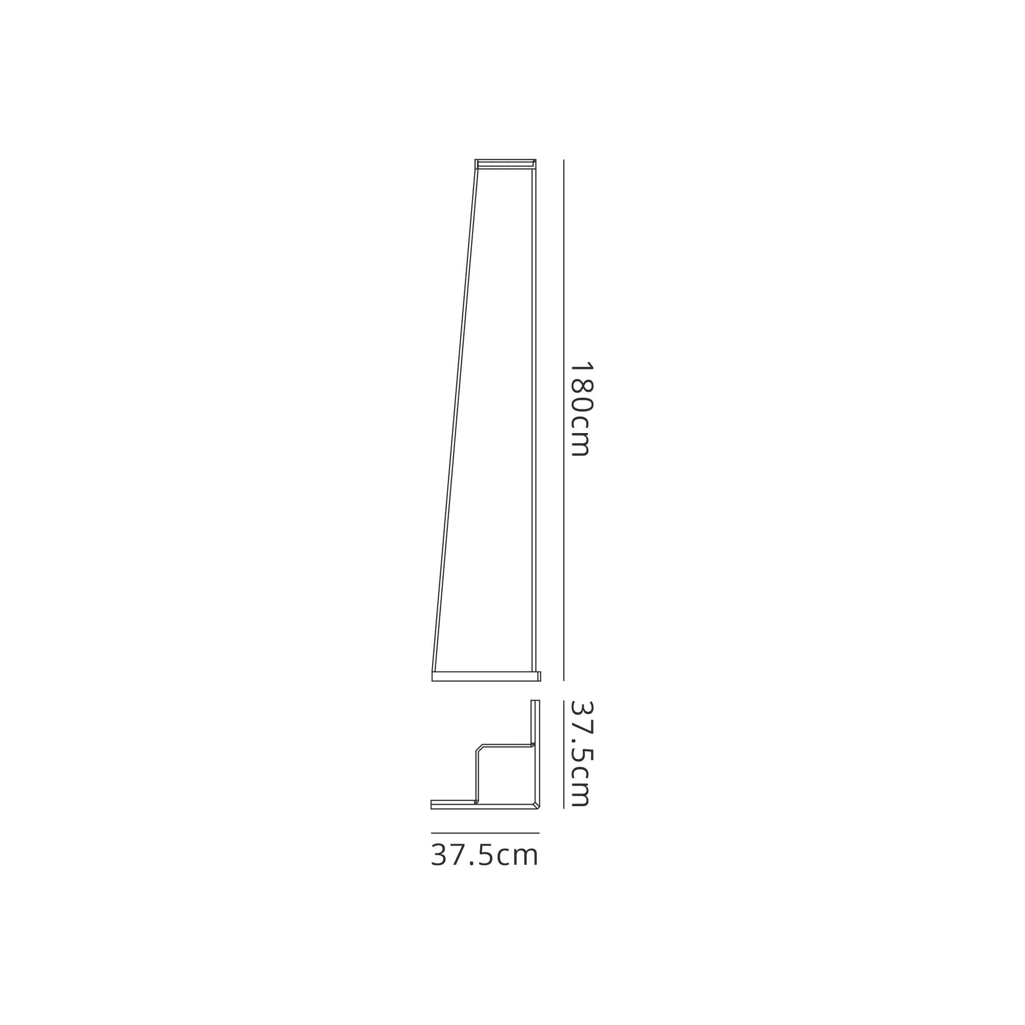 M7288 Minimal Floor Lamp 20W LED Sand Brown