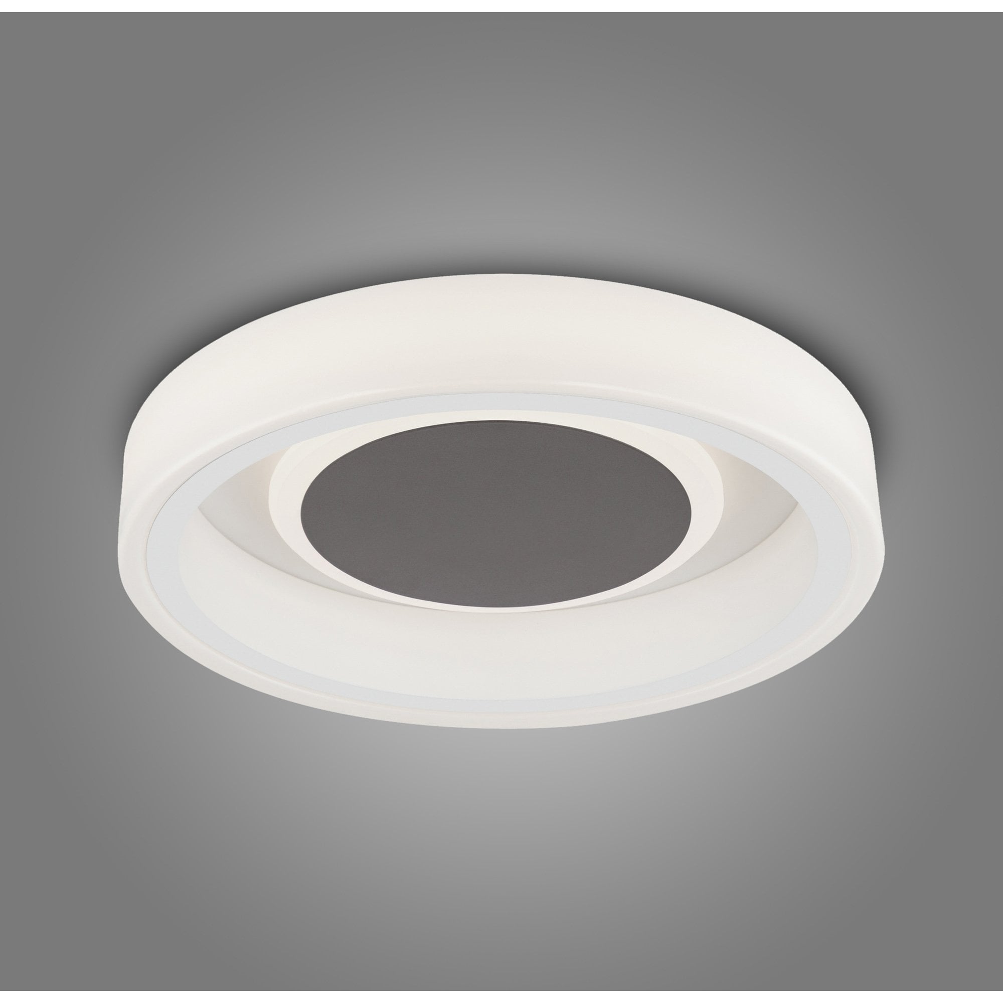 M6785 Moca Flush 36cm Round 30W LED White / Mocha