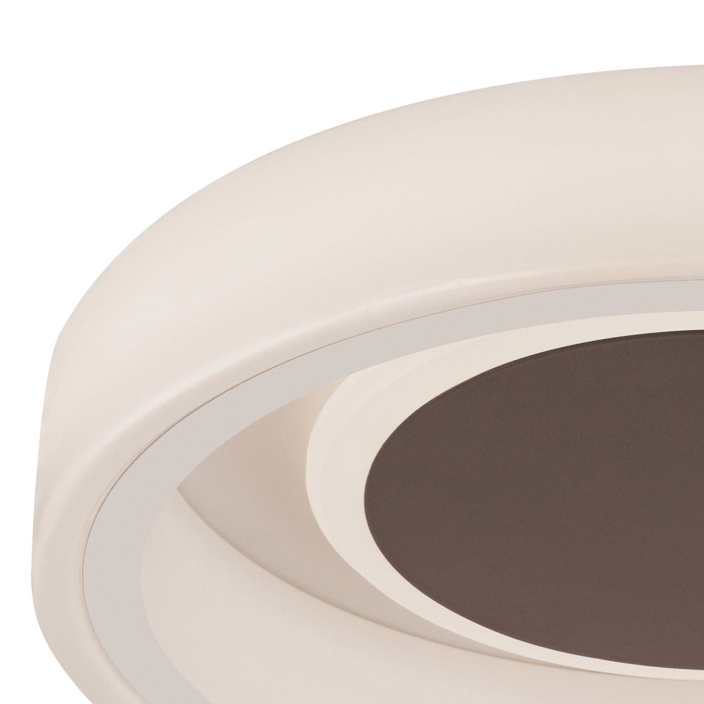 M6785 Moca Flush 36cm Round 30W LED White / Mocha