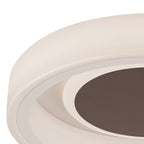 M6785 Moca Flush 36cm Round 30W LED White / Mocha