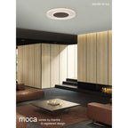 M6787 Moca Flush 50cm Round 40W LED White / Mocha