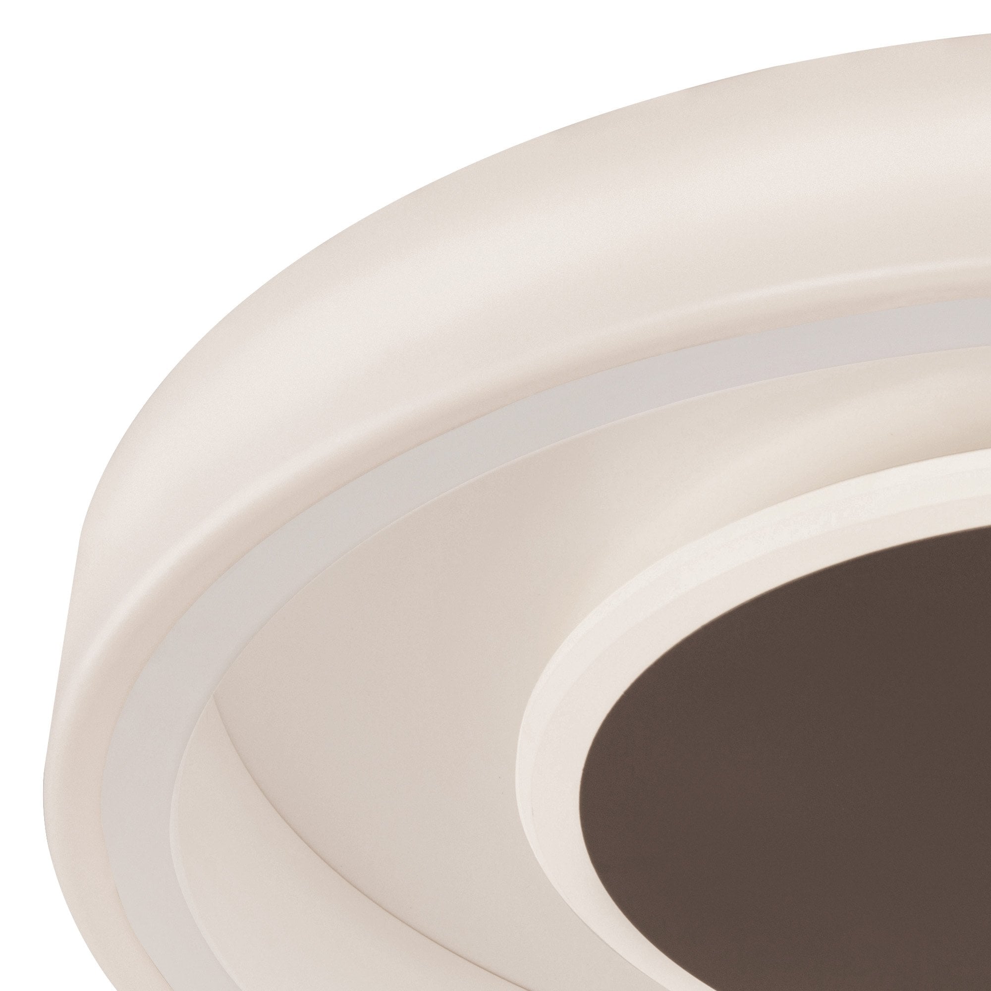M6787 Moca Flush 50cm Round 40W LED White / Mocha