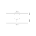 M6761 Morne Bathroom Wall Light 16W LED Chrome
