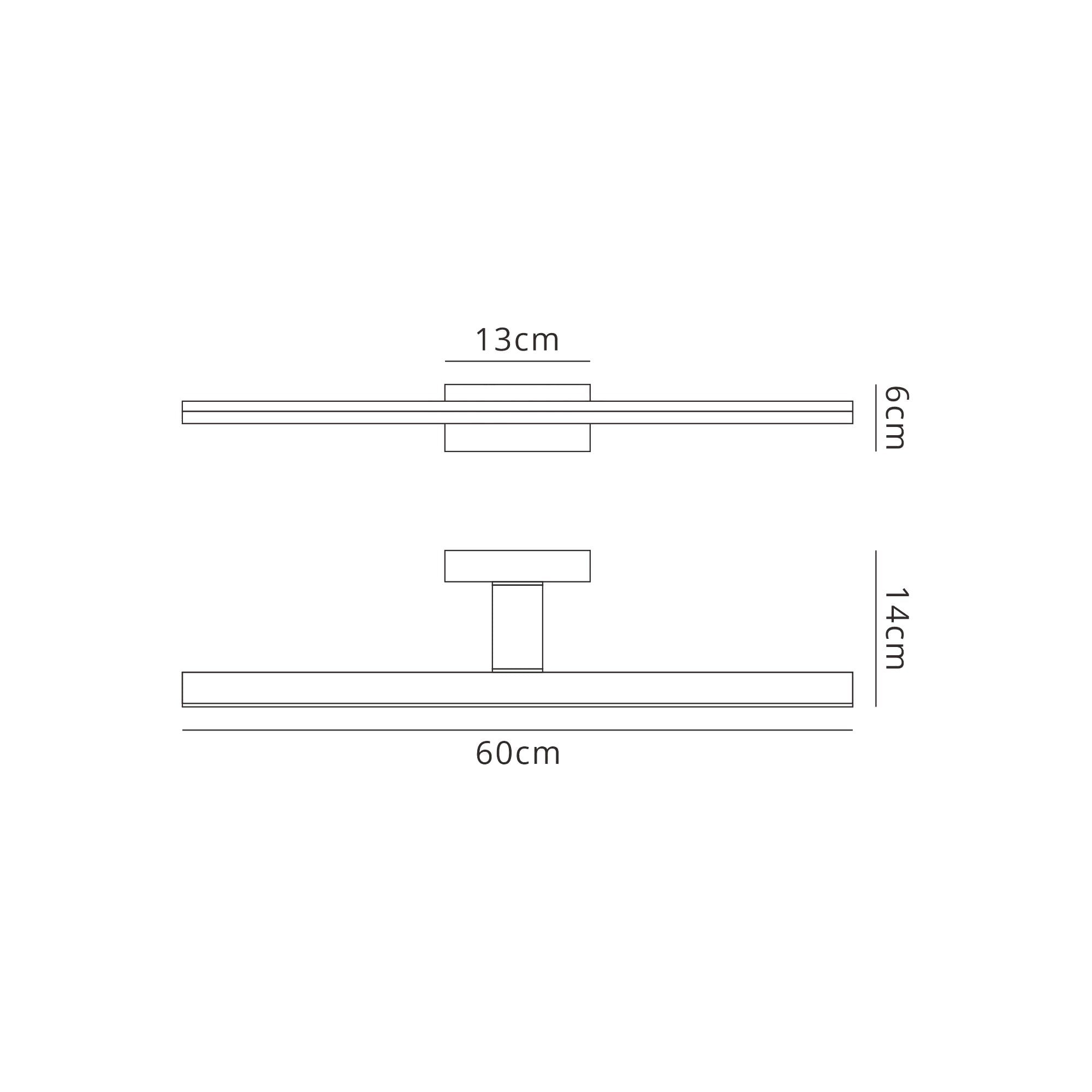 Morne Bathroom Wall  Light 16W LED Black