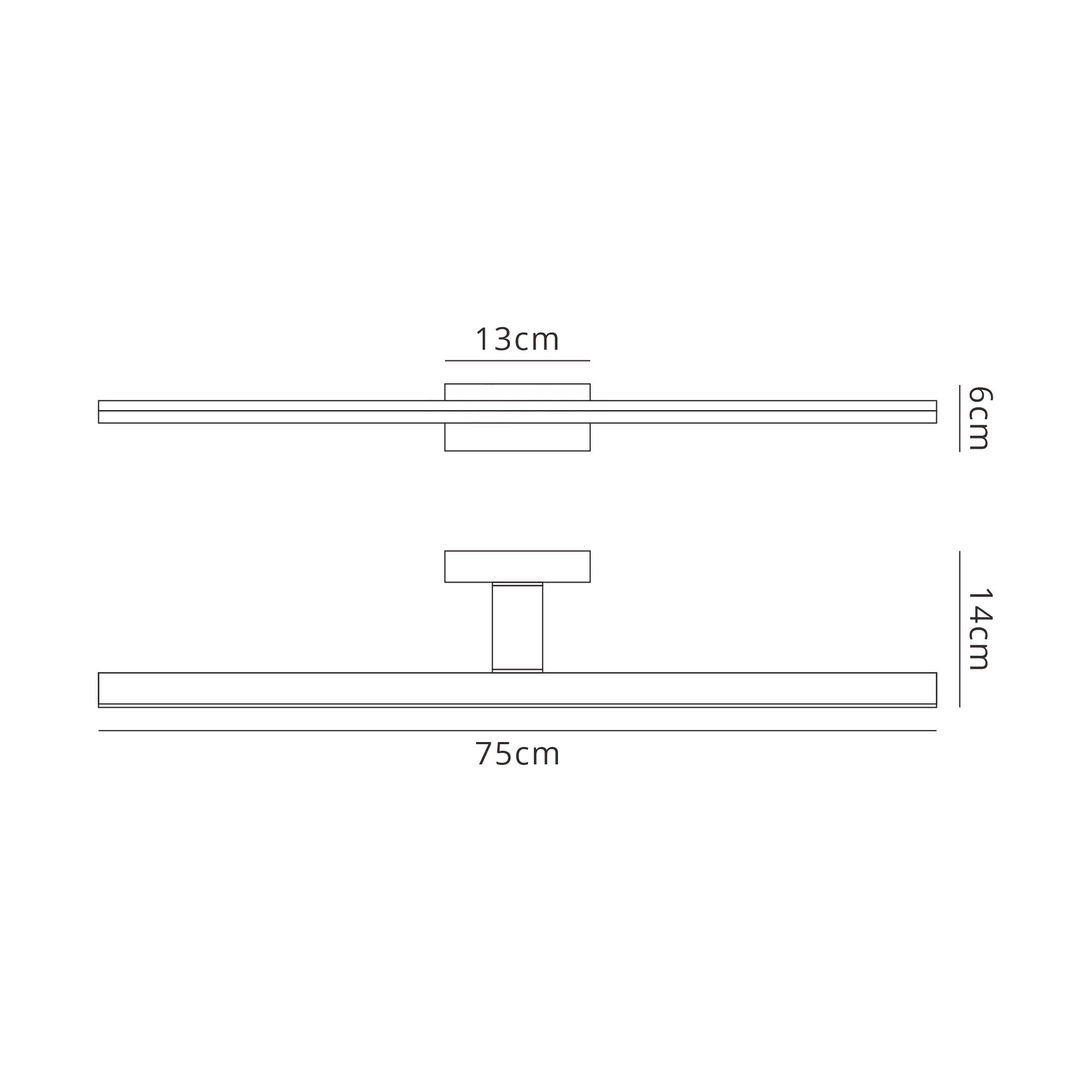 M7484 Morne Bathroom Wall Light 20W LED Black