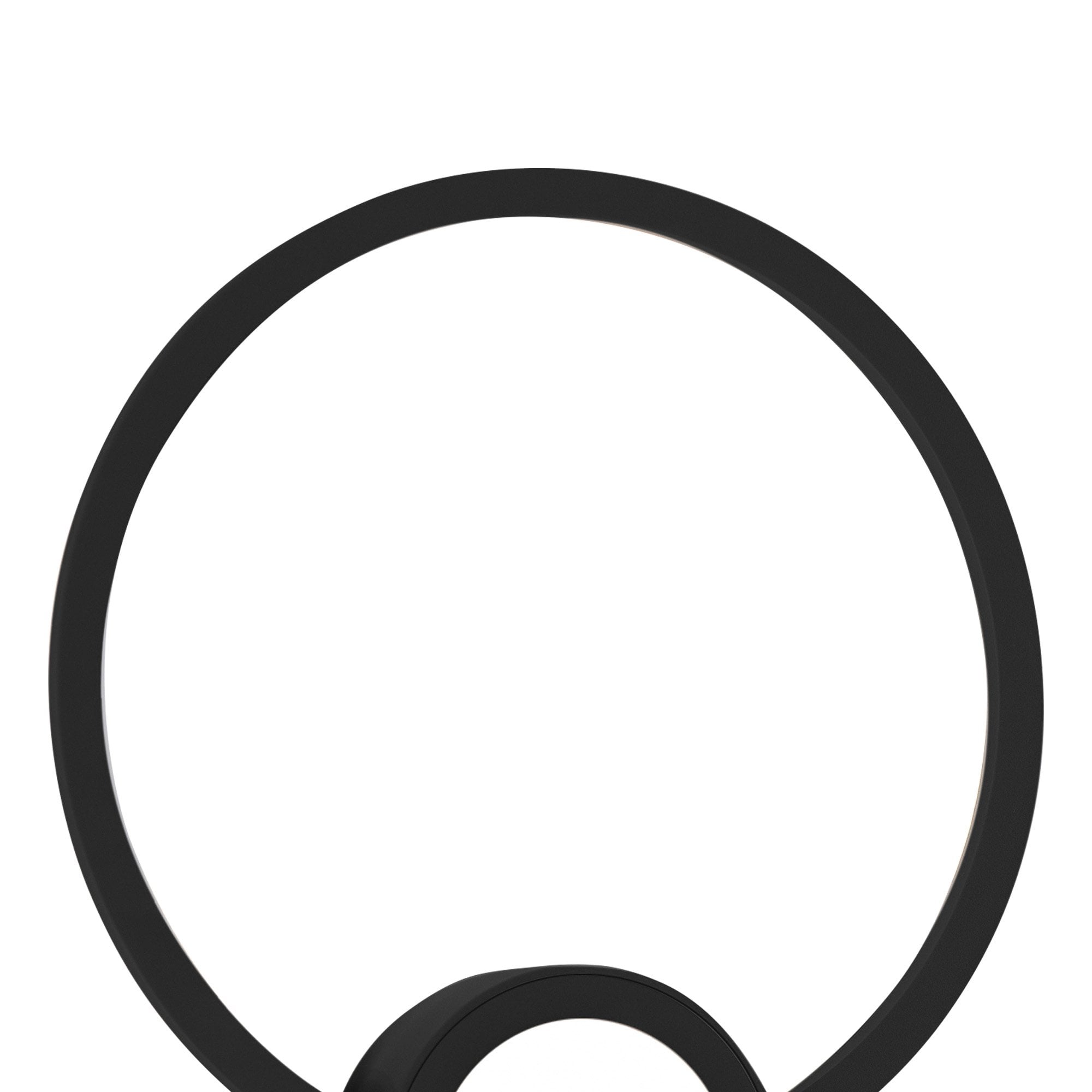 M7841 Mural Wall Lamp Circles Dimmable 24W Matt Black
