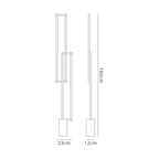 M7465 Mural Floor Lamp 48W LED Matt Black