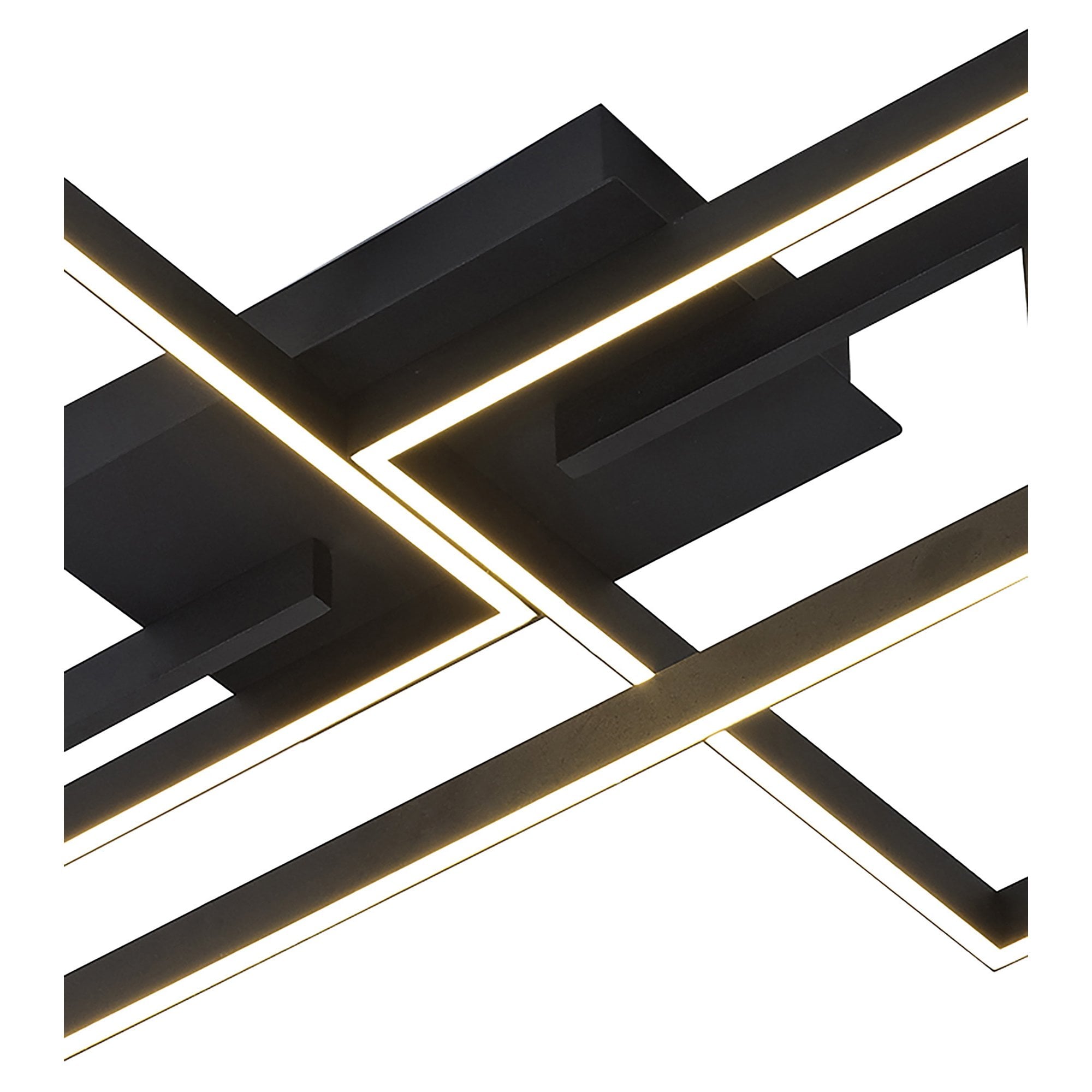 M7462 Mural Rectangular Ceiling 48W LED Matt Black