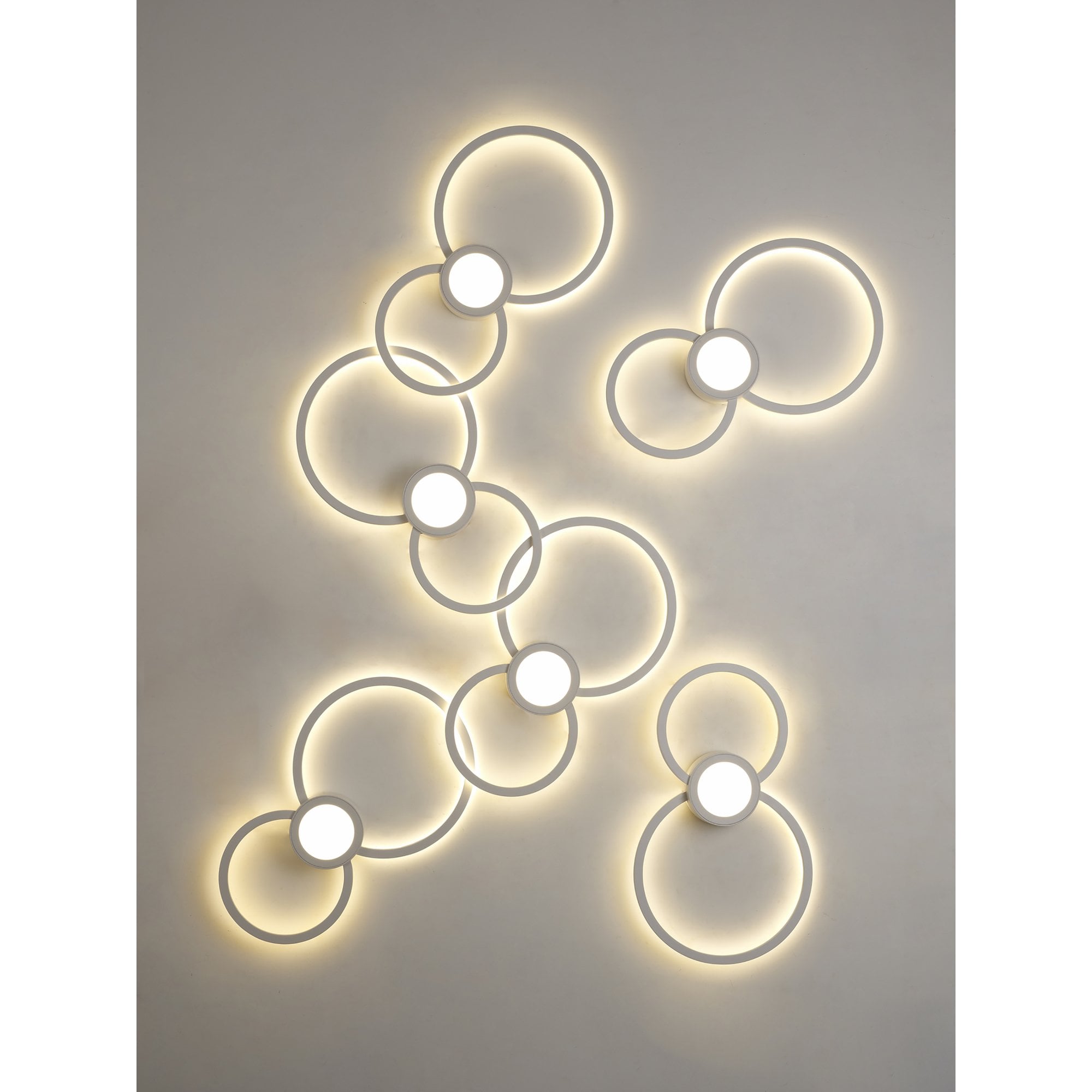 M6230 Mural Wall Lamp Circles 24W White