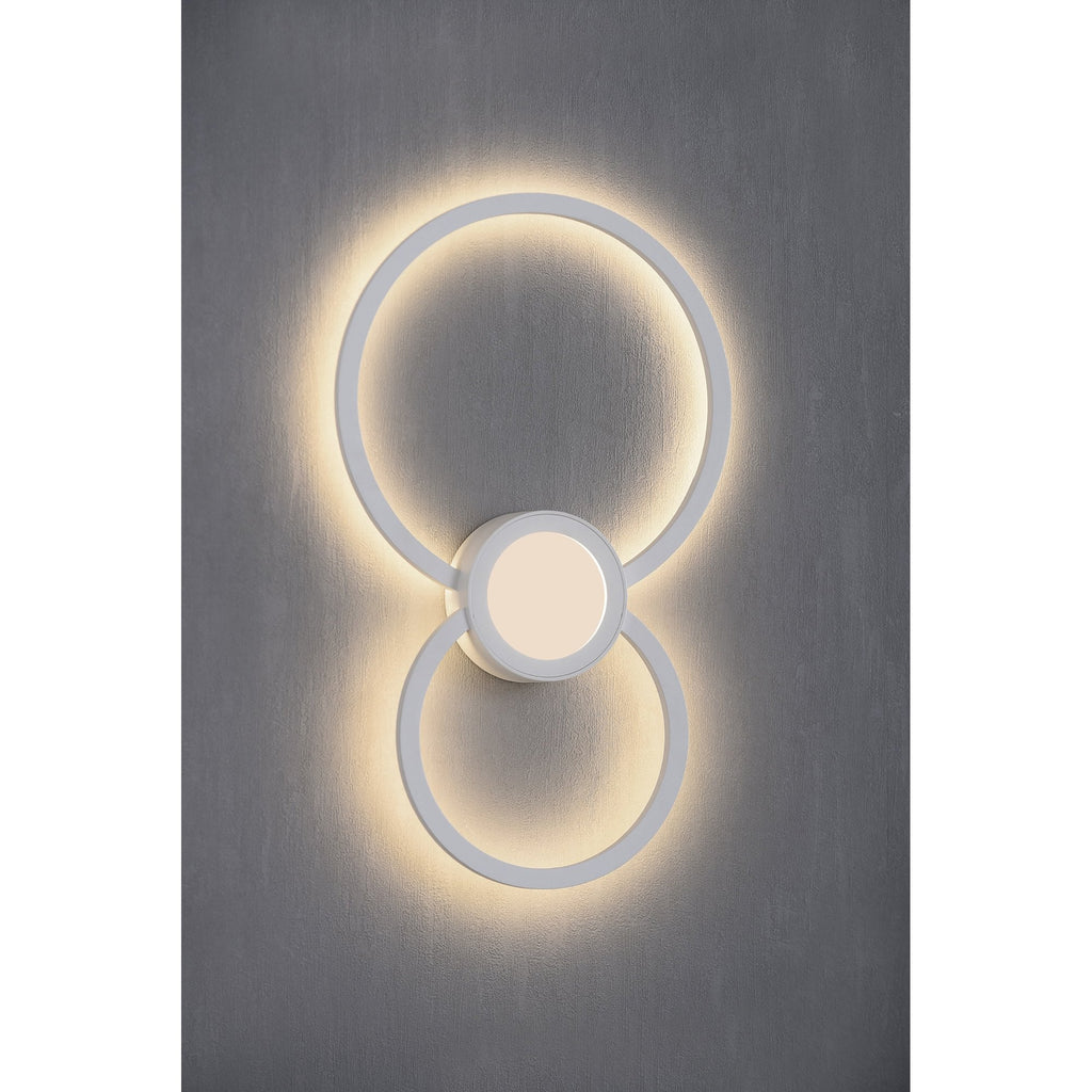 M6230 Mural Wall Lamp Circles 24W White