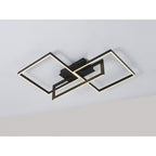 M7463 Mural Rectangular Ceiling Dimmable 48W LED Matt Black
