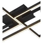 M7463 Mural Rectangular Ceiling Dimmable 48W LED Matt Black