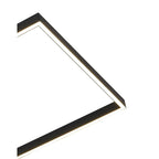M7463 Mural Rectangular Ceiling Dimmable 48W LED Matt Black