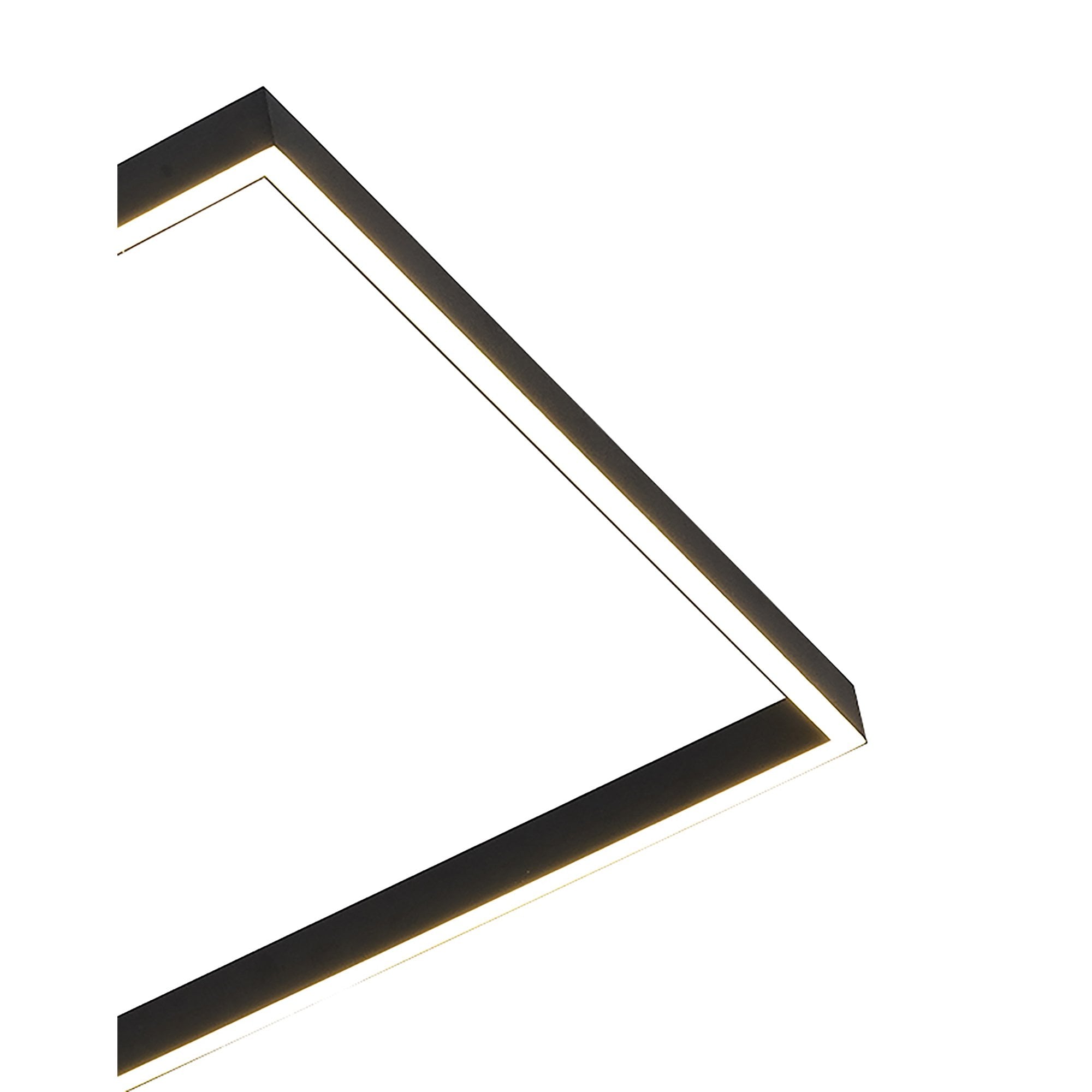M7463 Mural Rectangular Ceiling Dimmable 48W LED Matt Black