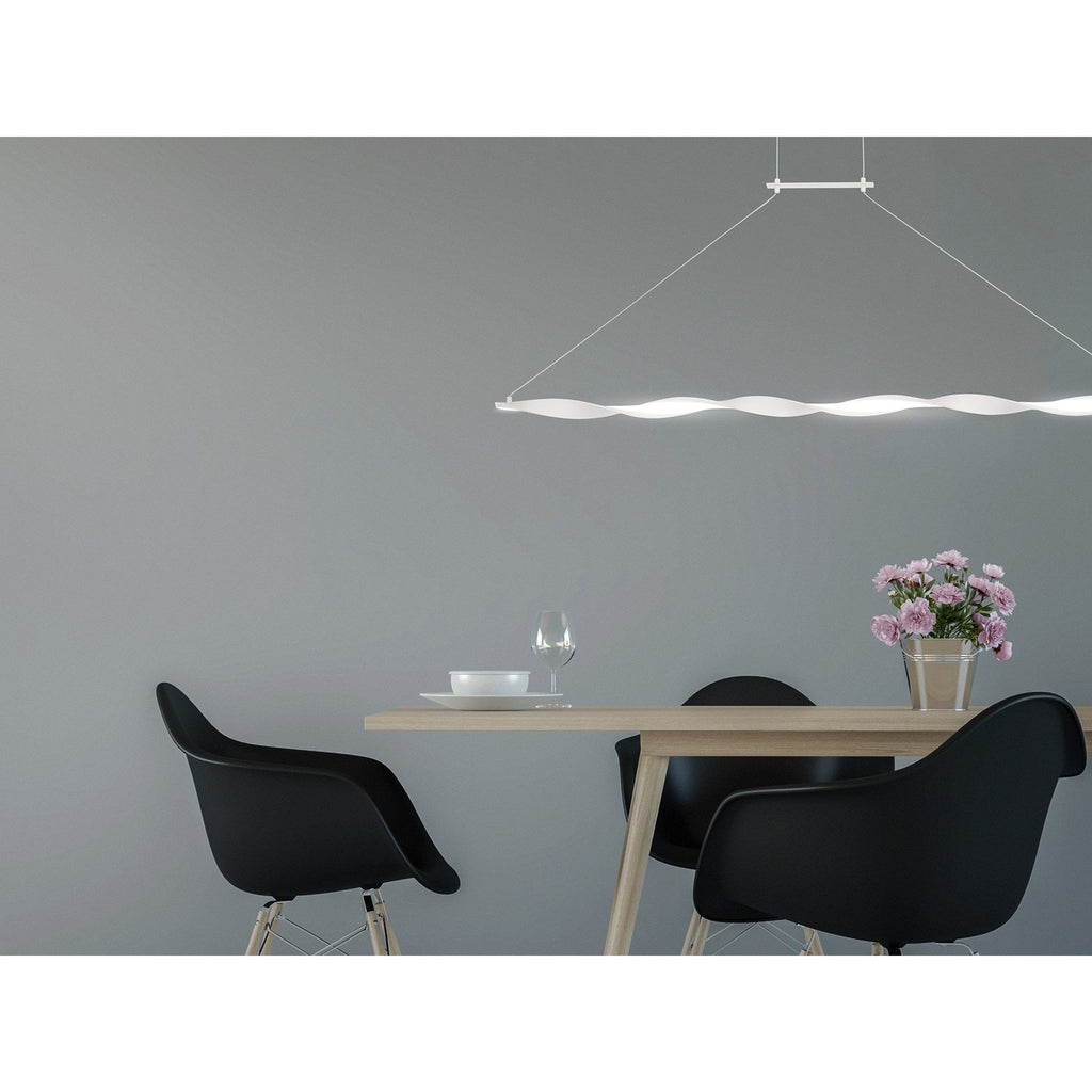 M6572 Madagascar Linear Pendant 33W LED Sand White