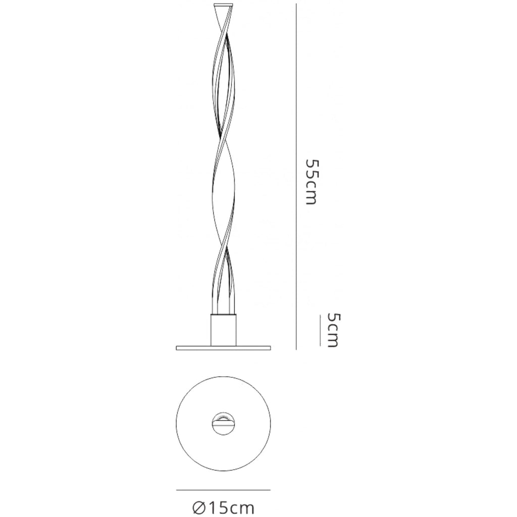 M6574 Madagascar Table Lamp 9W LED Sand White
