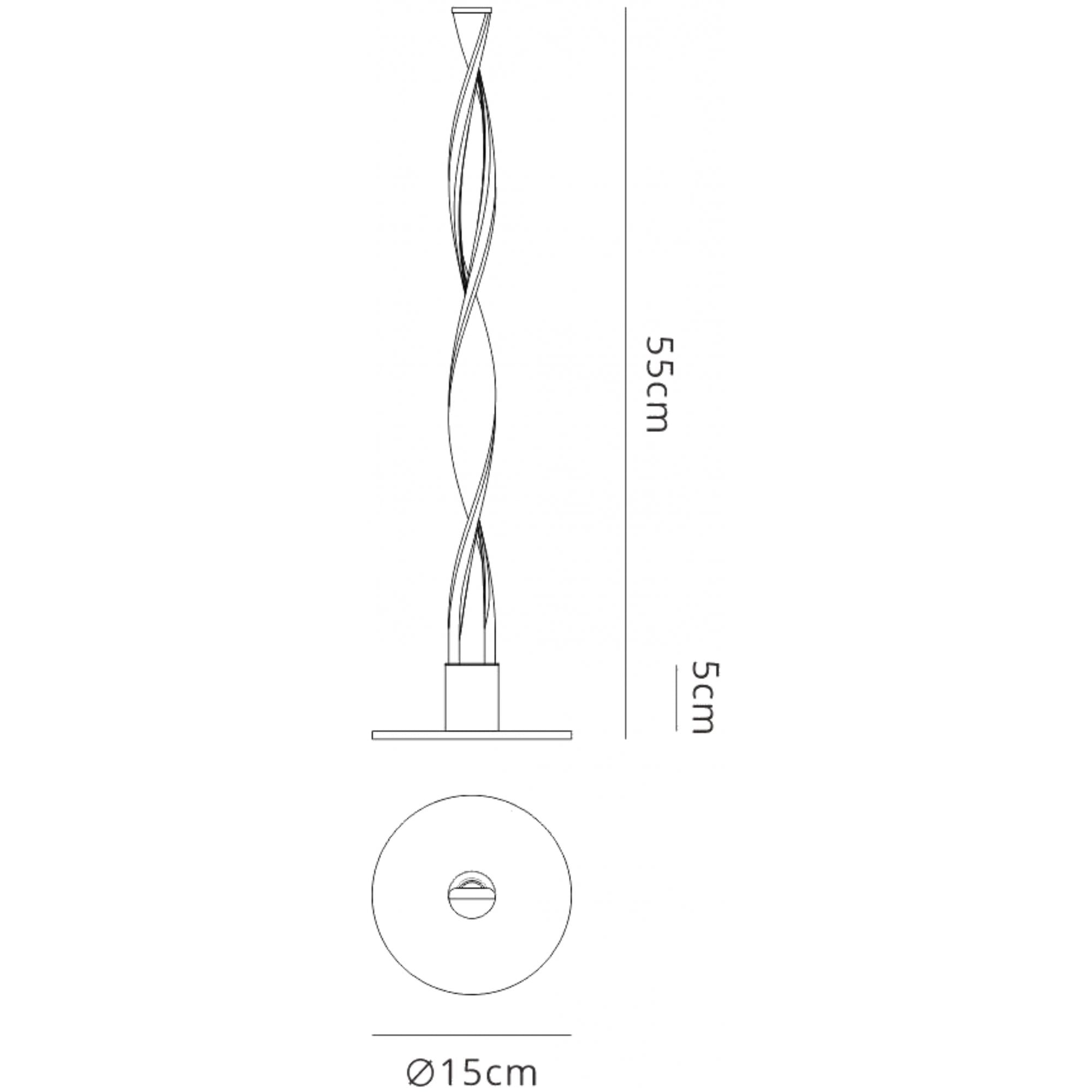 M6574 Madagascar Table Lamp 9W LED Sand White
