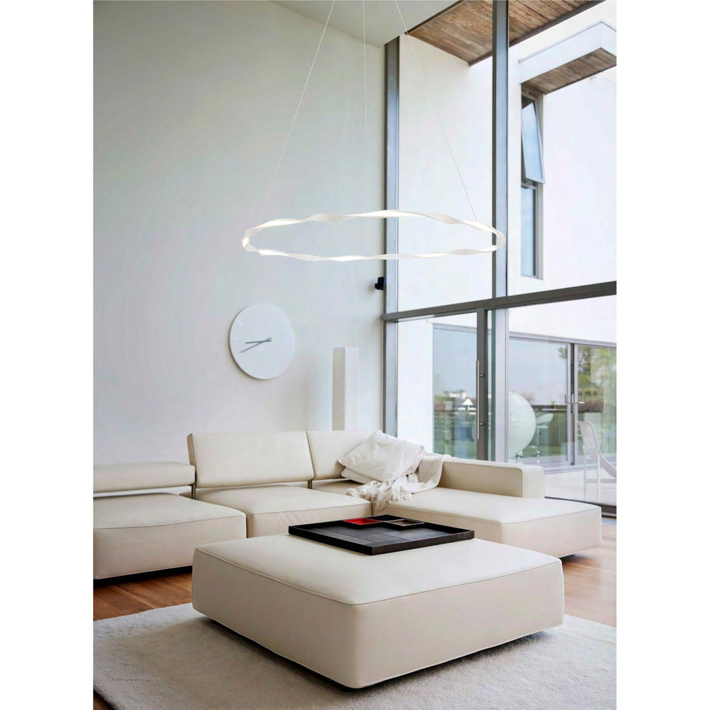 M6575 Madagascar Floor Lamp 24W LED Sand White