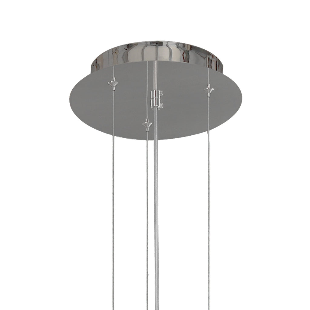 M5876 Manta Pendant 65cm Round 20W LED Chrome / White