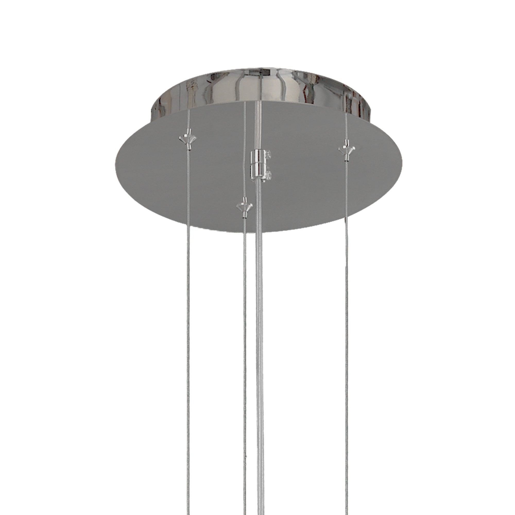 M5876 Manta Pendant 65cm Round 20W LED Chrome / White