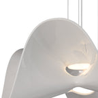 M5876 Manta Pendant 65cm Round 20W LED Chrome / White