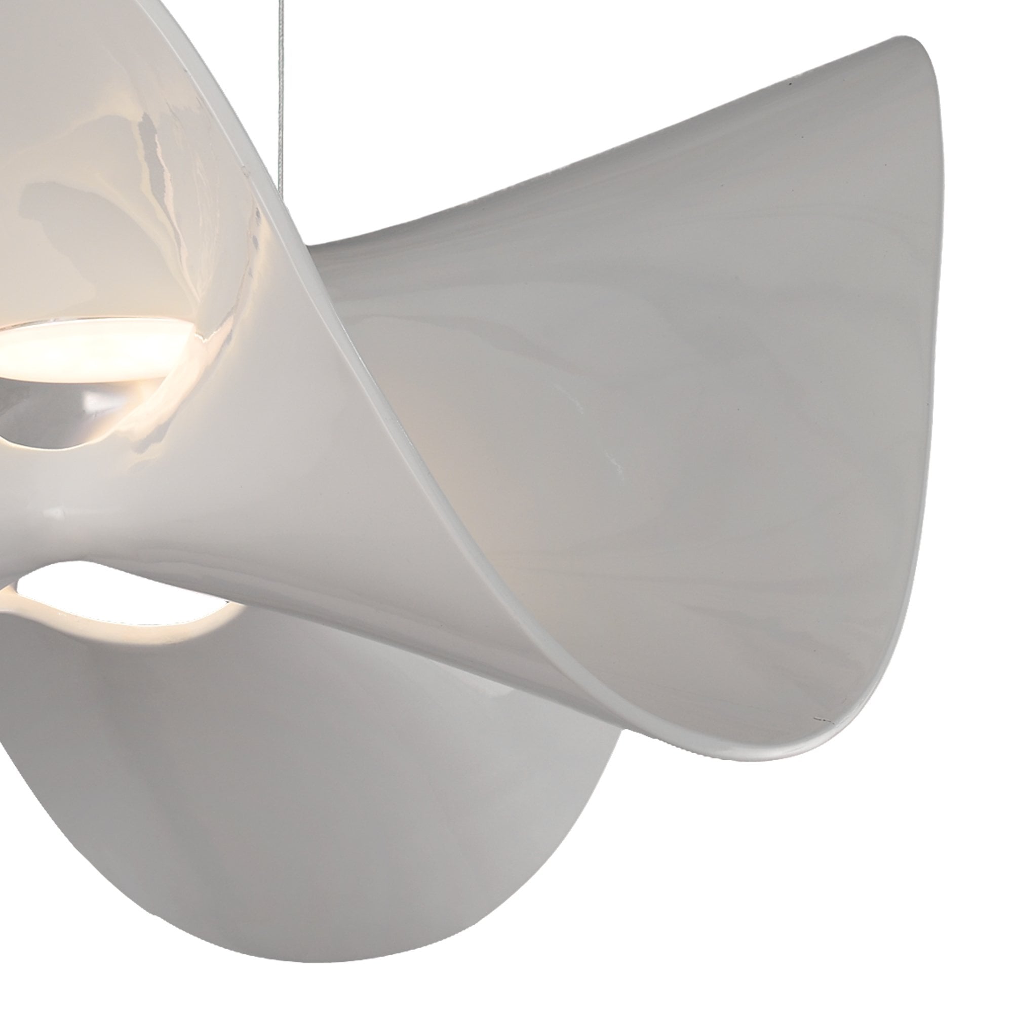 M5876 Manta Pendant 65cm Round 20W LED Chrome / White