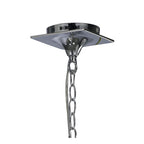 M1640 Mara Pendant 3 Light E14 Polished Chrome Ivory White Shades