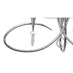 M1640 Mara Pendant 3 Light E14 Polished Chrome Ivory White Shades