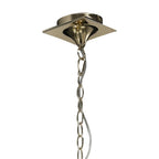 M1641FG Mara Pendant 5 Light E14 French Gold Ivory White Shades