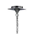 M1642/BS Mara Linear Pendant 2 Arm 4 Light E14 Polished Chrome Black Shades