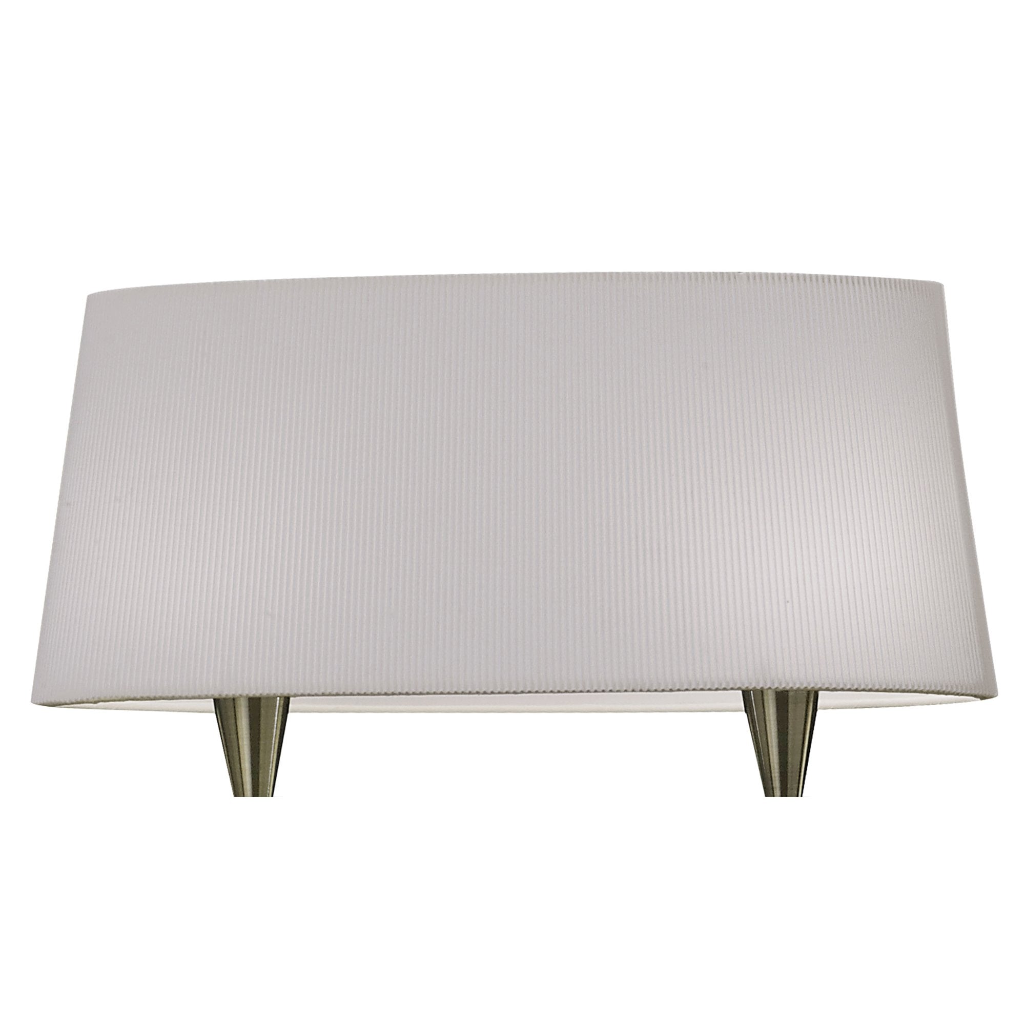 M1642AB Mara Linear Pendant 2 Arm 4 Light E14 Antique Brass Ivory White Shades
