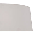 M1645AB Mara Semi Flush 4 Light E27 Round Antique Brass Ivory White Shade