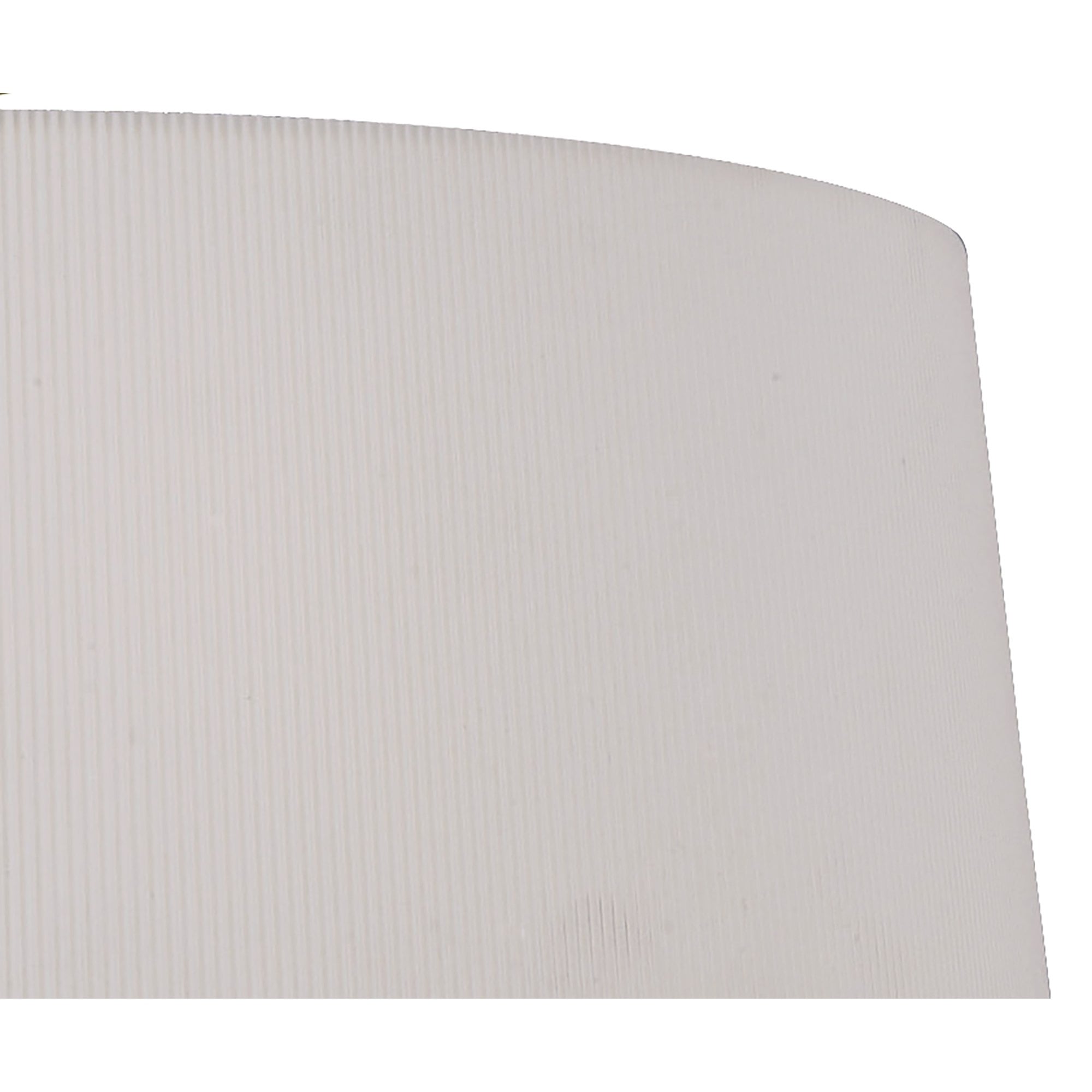 M1645AB Mara Semi Flush 4 Light E27 Round Antique Brass Ivory White Shade