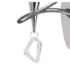 M1647/S/BS Mara Wall Lamp Switched 1 Light E14 Polished Chrome Black Shade