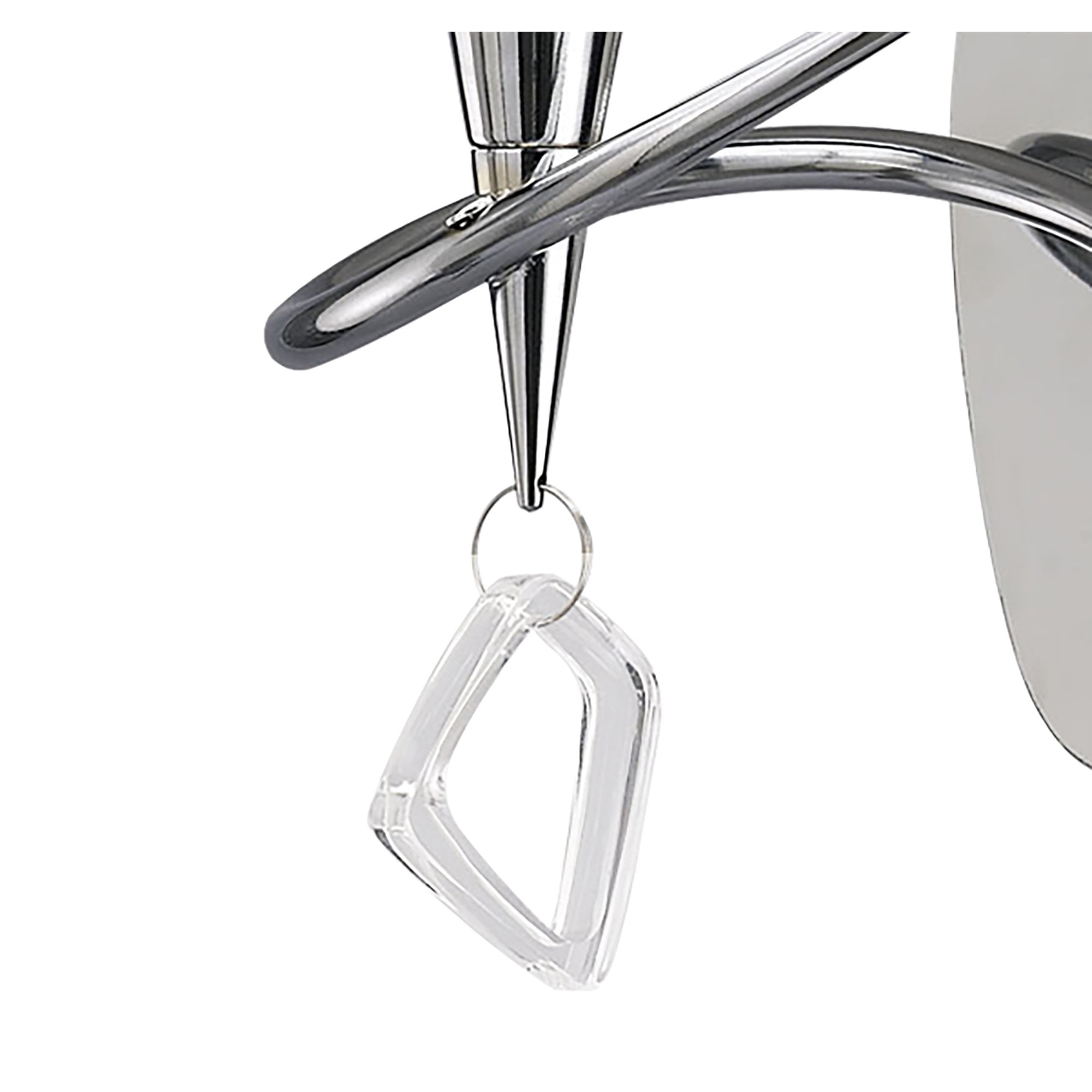 M1647/S/BS Mara Wall Lamp Switched 1 Light E14 Polished Chrome Black Shade