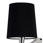M1647/S/BS Mara Wall Lamp Switched 1 Light E14 Polished Chrome Black Shade