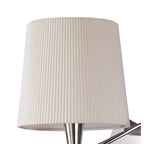M1647/S Mara Wall Lamp Switched 1 Light E14 Polished Chrome Ivory White Shade