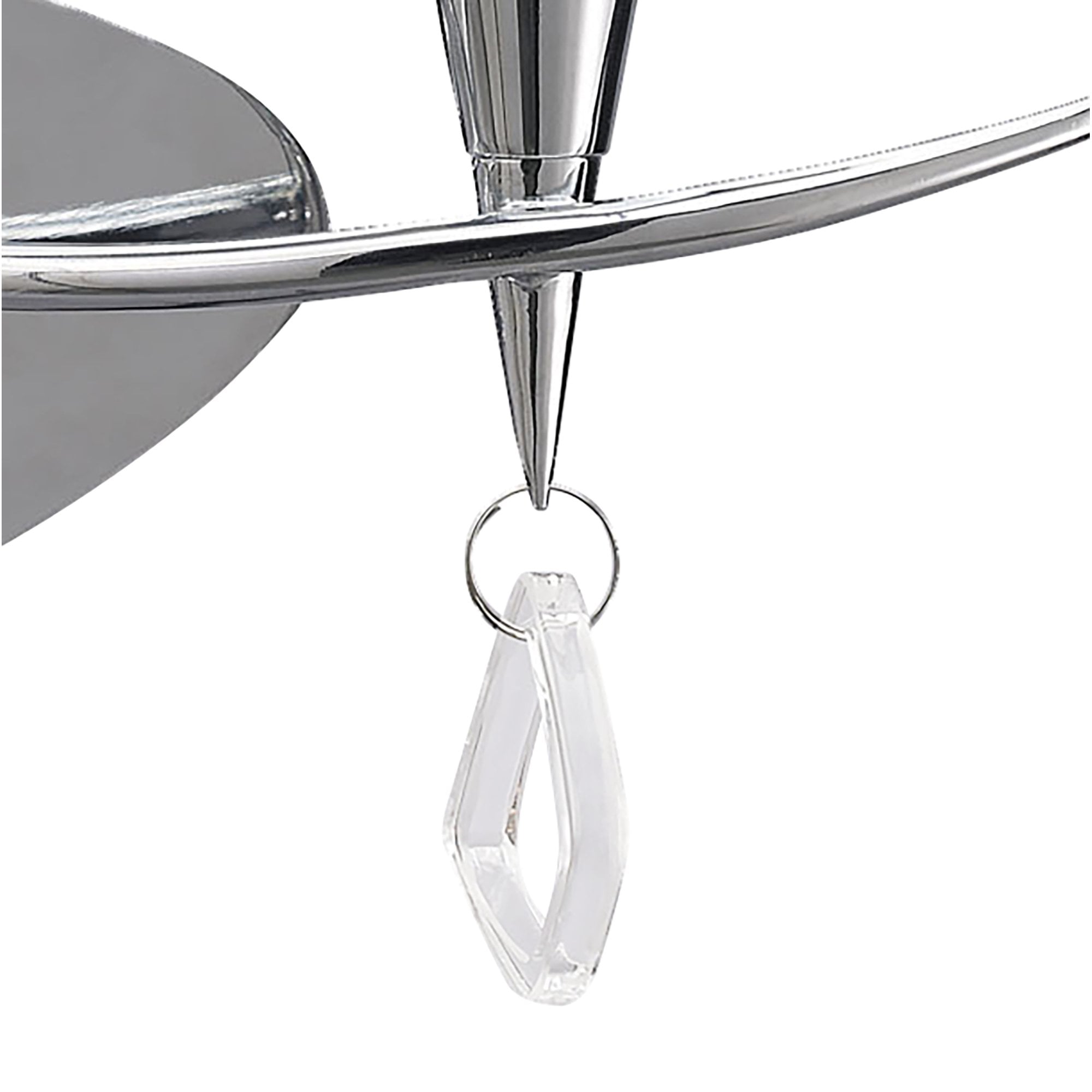 M1648/S/BS Mara Wall Lamp Switched 2 Light Polished Chrome Black Shade