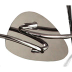 M1648/S Mara Wall Lamp Switched 2 Light E14 Polished Chrome Ivory White Shade