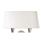 M1648/S Mara Wall Lamp Switched 2 Light E14 Polished Chrome Ivory White Shade